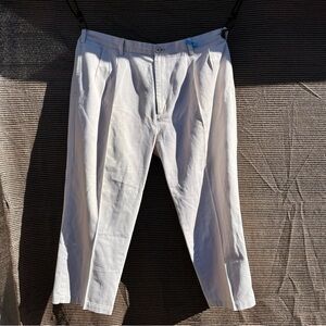 Nautica Men's Classic Fit Chino Pants 42W x 30L Gray/Khaki